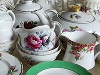 Selection of vintage fine china items