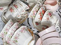 Vintage tea cups and saucers