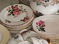 Vintage china saucers