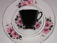 Fine china cup and plates