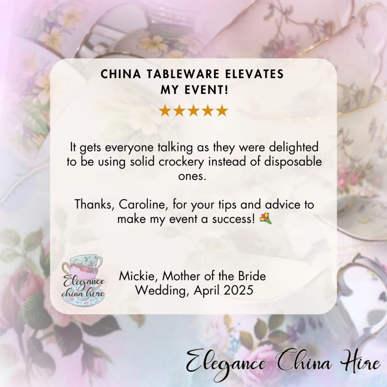 review for Elegance China Hire