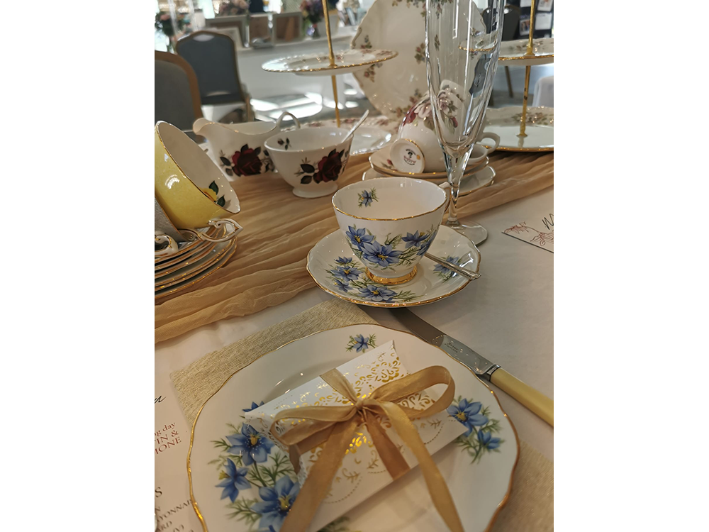Vintage China for weddings by Elegance China Hire