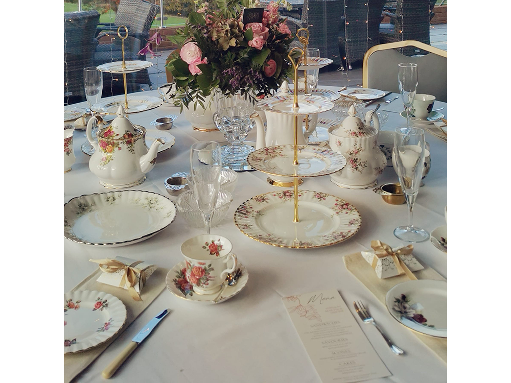 Vintage China for weddings by Elegance China Hire
