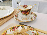 Vintage China for weddings by Elegance China Hire